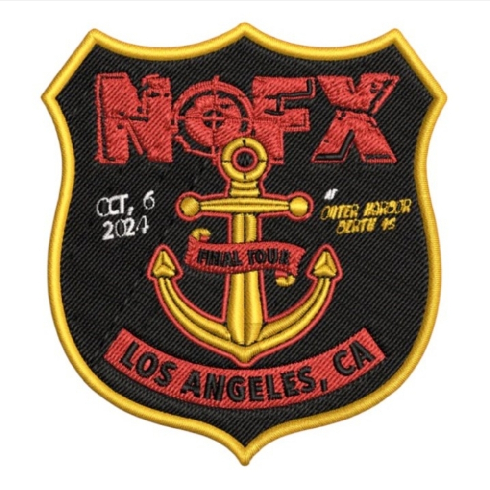 NOFX Final Tour Final Show Authentic Patch Oct 6 2024 San Pedro CA Berth 46